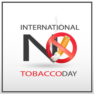 禁止抽烟标志世界哮喘日禁烟日肺健康禁烟矢量图
